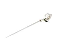 Atractiva diadema de estilo chino, palillo de pelo con decoración de flores, palillo largo para cabello recogido, elegante accesorio para el cabello D