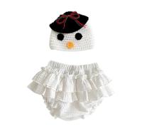 Atractivo conjunto de fotografía infantil Combinación de mameluco y sombrero de mezcla de algodón Conjunto elegante para fotografía de recién nacido Mameluco transpirable Ha Ropa para fotografía