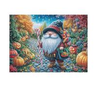 Atractivo Nain d'automne Citrouille Verger Rural Campagne Nature Sauvage Puzzle 500 Piezas para Adultos Divertido Desafiante Y Relajante Ideal para Actividades En Casa 500 PCS（52×38cm）