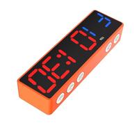 Atractivo reloj de fitness transportable con 8 modos de entrenamiento profesional para entrenamientos HIIT Tabata, pantalla LED grande, batería de larga duración, reloj de gimnasio