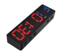 Atractivo reloj de fitness transportable con 8 modos de entrenamiento profesional para entrenamientos HIIT Tabata, pantalla LED grande, batería de larga duración, reloj de gimnasio