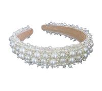 Atractivo tocado ancho de boda con cuentas de imitación, plan inmunológico, ocasión formal, joyería para el cabello, tocado de piedra simulada