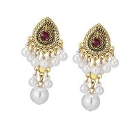 Atractivos pendientes con decoración de decorados con cuentas brillantes, finos, no alergénicos, joyería de, decoración, pendientes oscilantes para mujer