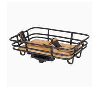 Atran Velo Epic Retro AVS Cesta de Rueda Delantera, Adultos Unisex, Negro/marrón, 26.5 x 36.5 x 7 cm