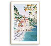 Atrani, impresión artística de la costa de Amalfi, impresión artística de Italia, regalo de viaje, póster de viaje, impresión de Europa, costa italiana, Riviera italiana, inauguración de la casa,