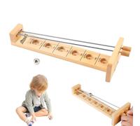 Atrapa el Juego de Madera Divertido de 11.8 Pulgadas de con Bola de Metal y Barras de Desarrollo de Barras de Desarrollo para niños para niños Adulto Catch The Moon, Tabletop Games, Bar, Wooden