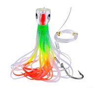 Atrapa más peces con señuelo de arrastre con falda de pulpo de 9 pulgadas diseñado para pesca en aguas profundas (C)