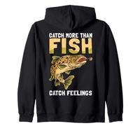Atrapa más Que Peces, atrapa Sentimientos Pesca de truchas Sudadera con Capucha