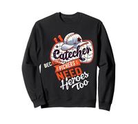 Atrapa porque los lanzadores también necesitan héroes, béisbol divertido Sudadera