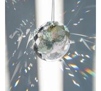 Atrapa sol de cristal colgante Suncatcher, Atrapasueños transparente para ventana, Sun Catcher arco iris, idea de regalo elegante interior exterior para casa, jardín, decoración