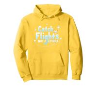Atrapa vuelos, no Sentimientos - Witty Travel Adventure Sudadera con Capucha, Unisex para Adultos, Limón, S