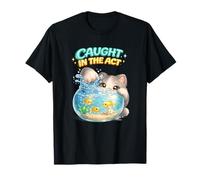 Atrapado en el acto Regalo Divertido del Amante del Gatito Camiseta