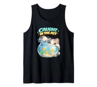 Atrapado en el acto Regalo Divertido del Amante del Gatito Camiseta sin Mangas