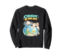Atrapado en el acto Regalo Divertido del Amante del Gatito Sudadera