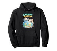 Atrapado en el acto Regalo Divertido del Amante del Gatito Sudadera con Capucha