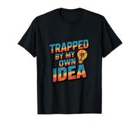 Atrapado por Mi Propia Idea Quedó Atrapado Divertido Meme Trampa Camiseta