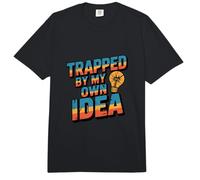 Atrapado por Mi Propia Idea Quedó Atrapado Divertido Meme Trampa Comfort Colors Adult Heavyweight T-Shirt