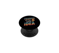 Atrapado por Mi Propia Idea Quedó Atrapado Divertido Meme Trampa PopSockets PopGrip Adhesivo
