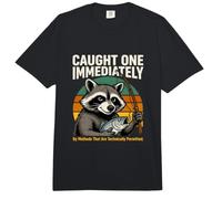 Atrapado un Meme Inmediatamente Mapache Pesca Comfort Colors Adult Heavyweight T-Shirt