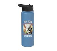 Atrapador de béisbol My Son Will Be Waiting on You At Home Stainless Steel Insulated Water Bottle