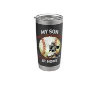 Atrapador de béisbol My Son Will Be Waiting on You At Home Vaso térmico de acero inoxidable de doble pared