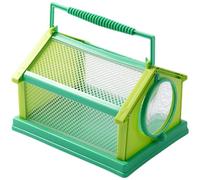 Atrapador de insectos para niños, jaula para insectos portátil transpirable de 8x6x5 con tapa giratoria, caja de cría de gusanos de seda para exteriores, juguetes educativos al aire libre para niños