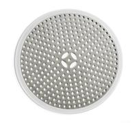 Atrapador de pelo de acero inoxidable para desagüe de ducha, filtro de drenaje de suelo de baño para lavabos y duchas, malla redonda de 11,8 cm con sello de silicona, acero inoxidable 304