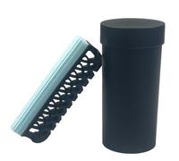 Atrapador de pelo para afeitar, recogedor de barba, kit de aseo de barba, soporte de limpieza de vello facial, herramienta personal perfecta y adecuada para adultos, NEGRO, Refer to description