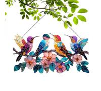 Atrapaluces para Ventana - Colgante Acrílico Colorido 2D,De Pájaro De Treinta Centímetros - para Hogar, Pared, Dormitorio, Puerta, Jardín, Exterior, Fiesta Y