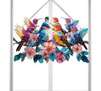 Atrapaluces para Ventana | Colgante Decorativo Acrílico Colorido 2D,De Pájaro De Treinta Centímetros - Decoración para Pared Hogar Exterior Interior Puerta Habitación