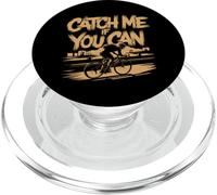 Atrápame si Puedes Andar en Bicicleta | Divertido Equipo Retro para Ciclistas PopSockets PopGrip para MagSafe