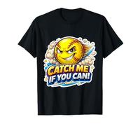Atrápame si Puedes, Broma Divertida para un Amante de un Jugador de sóftbol Camiseta