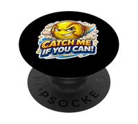 Atrápame si Puedes, Broma Divertida para un Amante de un Jugador de sóftbol PopSockets PopGrip Adhesivo