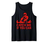 Atrápame si puedes Retro Racer Go Kart Race Camiseta sin Mangas