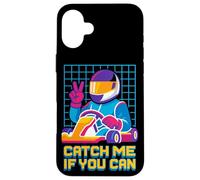Atrápame si puedes Retro Racer Go Kart Race Carcasa para iPhone 16 Plus