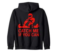 Atrápame si puedes Retro Racer Go Kart Race Sudadera con Capucha