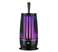 Atrapamoscas Eléctrico Recargable por USB, Matamoscas Eléctrico con Luz para Patio y Terraza B