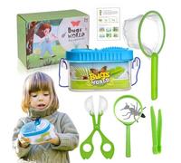 Atrapamoscas para Niños - Kit de Caza de Moscas Infantil,Jaula Transparente con Visor y Lupa, Herramienta Educativa para Uso en Camping, Patio, Exterior, Playa, Aula y Educación en Casa