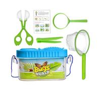 Atrapamoscas para Niños,Kit de Colección de Moscas para Niños | Jaula Transparente con Visor y Lupa, Herramienta Educativa para Uso en Camping, Patio, Exterior, Playa, Aula y Educación en Casa