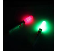 Atrapar peces por la noche ahora es más fácil, paquete de 10 flotadores LED que solo necesitan una batería CR322 para funcionar (rojo)