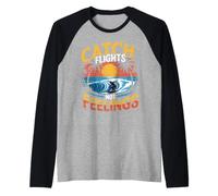 Atrapar vuelos, no Sentimientos, nómadas Digitales Atardecer Camiseta Manga Raglan