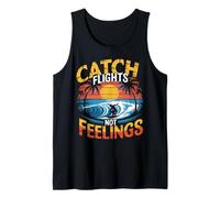 Atrapar vuelos, no Sentimientos, nómadas Digitales Atardecer Camiseta sin Mangas