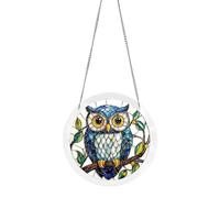 Atrapasol Colgante,Manualidad Artística Decorativa Acrílica de Puzle Bidimensional con Cadena | Atrapasol para Ventana De 15 cm | para Jardín Hogar Interior Pared Habitación