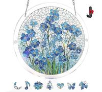 Atrapasol de Puzzle de Acrílico - Decoración Colgante para Ventanas Estilo Vidriera, Kit de Arte DIY Creador de Arcoíris, Regalo Original de Cumpleaños para Mujer, Hogar y Jardín (6in,L)
