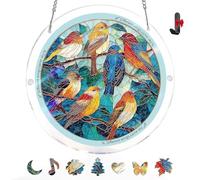 Atrapasol de Puzzle de Acrílico - Decoración Colgante para Ventanas Estilo Vidriera, Kit de Arte DIY Creador de Arcoíris, Regalo Original de Cumpleaños para Mujer, Hogar y Jardín (6in,S)