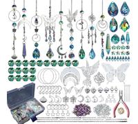 Atrapasoles, Sun Catchers, De Cristal Atrapador De Sol, Suncatcher Ornamento Decoración, Cadena De Cristal Colorido Suncatcher, para Ventanas, Casa, Jardín, Fiesta