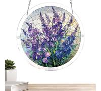 Atrapasueños acrílico, decoración de pared con luz de flor, panel de arte transparente de 8.27 x 8.27 pulgadas con montaje de rompecabezas, juego de manualidades acrílicas, decoración de reflejo