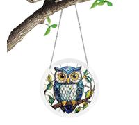 Atrapasueños acrílico, decoración para colgar en la ventana, pieza de rompecabezas de 5.9 x 5.9 x 0.23 pulgadas con cadena, exhibición de adornos, atrapador de jardín con estilo, decoración de pared