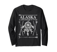 Atrapasueños Alaska Nativo Americano Alaska Arte Tribal Manga Larga