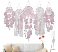 Atrapasueños - Atrapasueños Boho De 5 Piezas, Atrapasueños Para Colgar En La Pared | Atrapasueños Para Colgar En La Pared De Macramé Hecho A Mano Multiusos, Decoraciones Para Baby Shower Para C